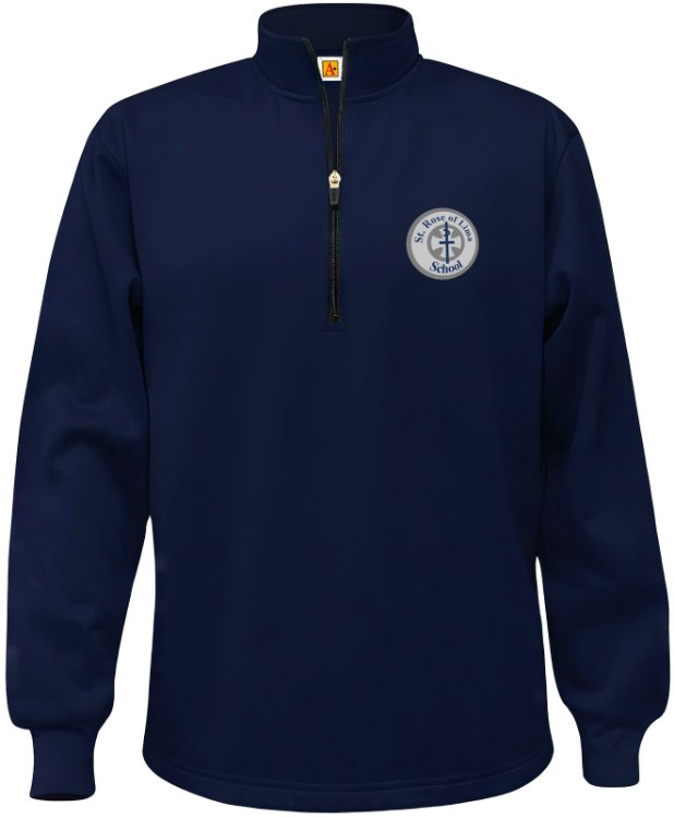 Picture of 3XL Perf Navy SRL Fleece Quarter-Zip Sweatshirt